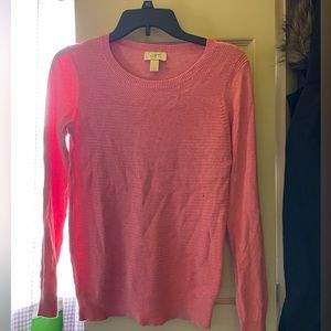 LOFT Coral Long Sleeve Sweater